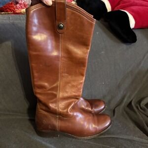 Frye Melissa Brown Riding Boots - size 6.5 , good shape Women's